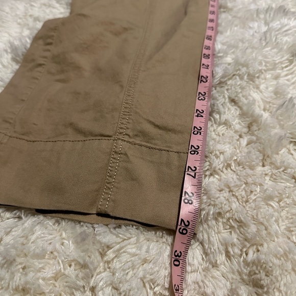 Loft Women’s Size 4 100% Cotton Tan Cargo Pants EUC - Picture 4 of 9